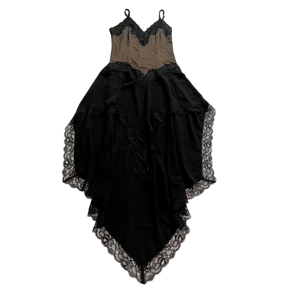 I.AM.GIA Black and Brown High Low Dress